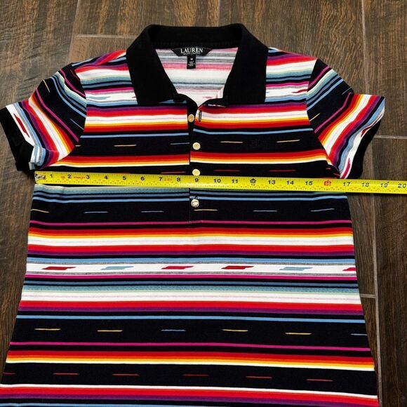 Lauren Ralph Lauren Black Label striped five button polo shirt - Picture 7 of 12